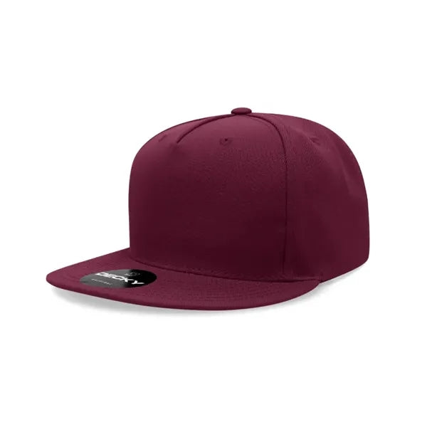 Decky 5 Panel High Profile Structured Polyester Snapback