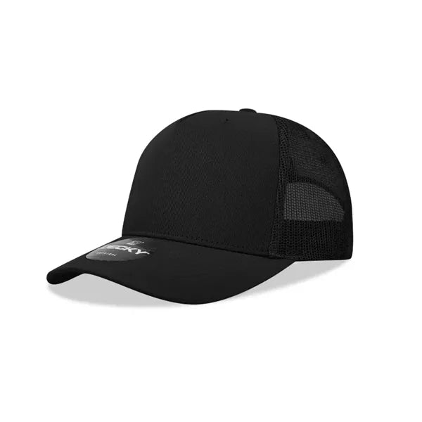 Decky 5 Panel Mid Profile Structured Cotton Blend Trucker