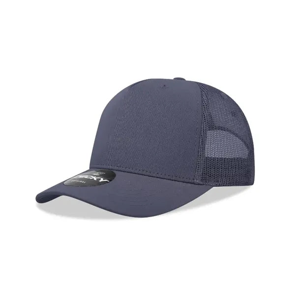 Decky 5 Panel Mid Profile Structured Cotton Blend Trucker