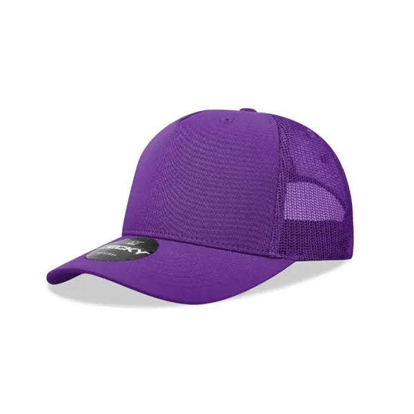 Decky 5 Panel Mid Profile Structured Cotton Blend Trucker