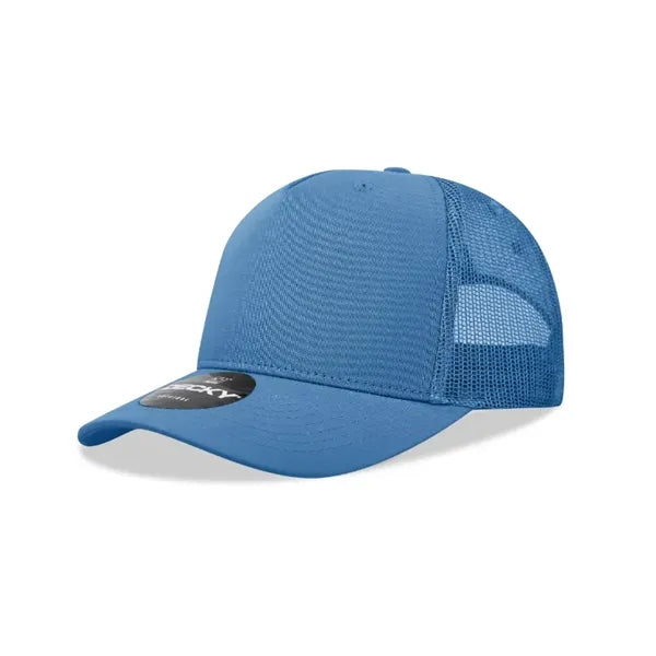 Decky 5 Panel Mid Profile Structured Cotton Blend Trucker