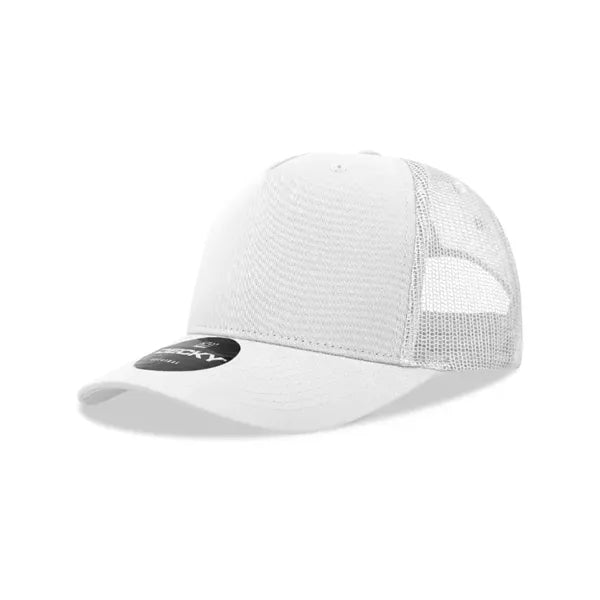 Decky 5 Panel Mid Profile Structured Cotton Blend Trucker