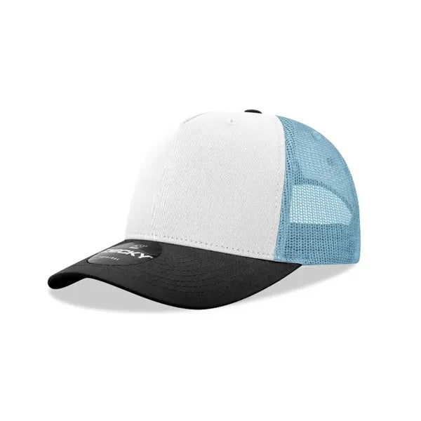 Decky 5 Panel Mid Profile Structured Cotton Blend Trucker