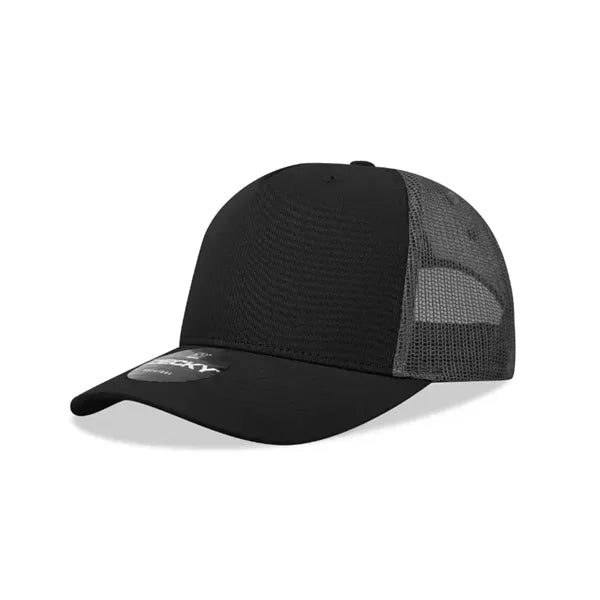 Decky 5 Panel Mid Profile Structured Cotton Blend Trucker