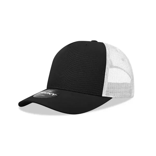 Decky 5 Panel Mid Profile Structured Cotton Blend Trucker
