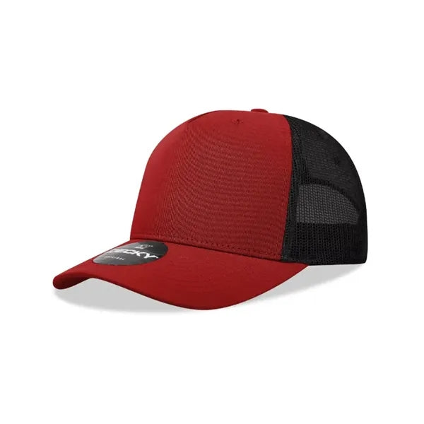Decky 5 Panel Mid Profile Structured Cotton Blend Trucker