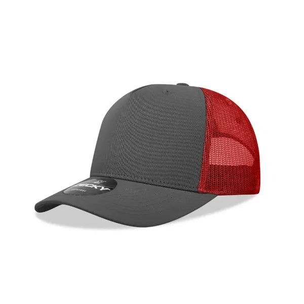 Decky 5 Panel Mid Profile Structured Cotton Blend Trucker