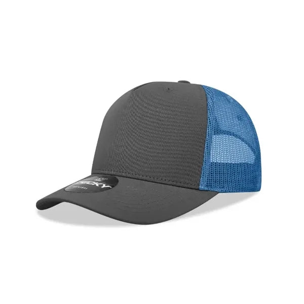 Decky 5 Panel Mid Profile Structured Cotton Blend Trucker
