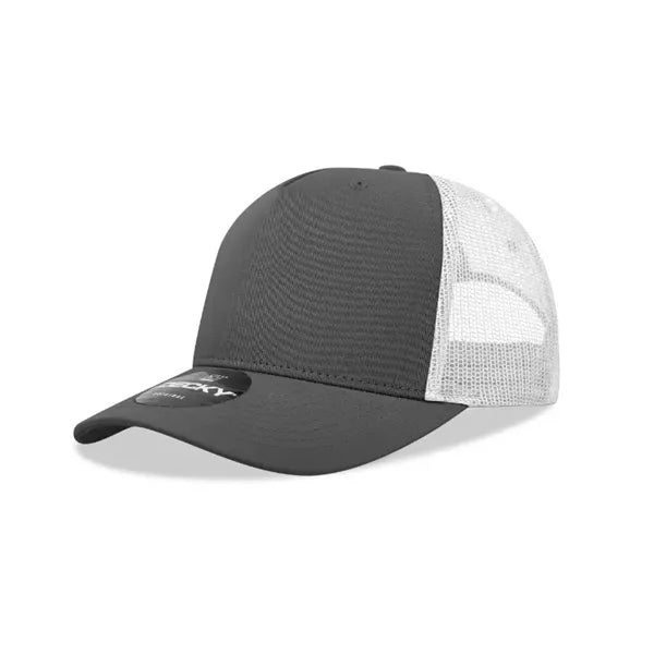 Decky 5 Panel Mid Profile Structured Cotton Blend Trucker