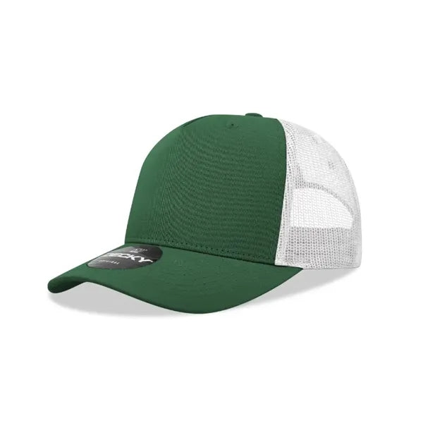 Decky 5 Panel Mid Profile Structured Cotton Blend Trucker