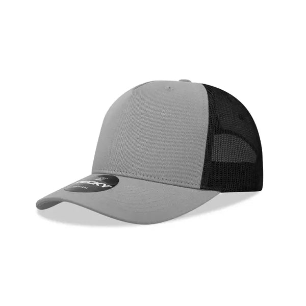 Decky 5 Panel Mid Profile Structured Cotton Blend Trucker