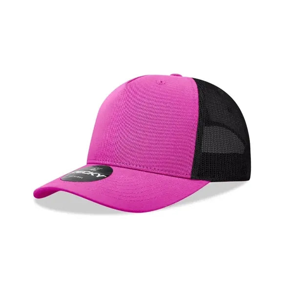 Decky 5 Panel Mid Profile Structured Cotton Blend Trucker
