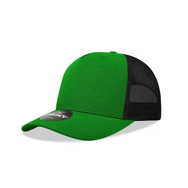 Decky 5 Panel Mid Profile Structured Cotton Blend Trucker
