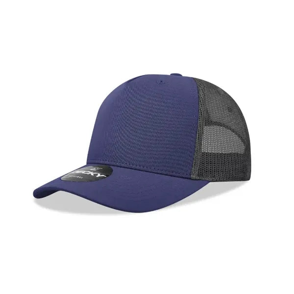 Decky 5 Panel Mid Profile Structured Cotton Blend Trucker