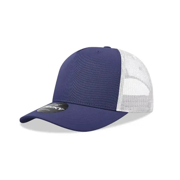 Decky 5 Panel Mid Profile Structured Cotton Blend Trucker