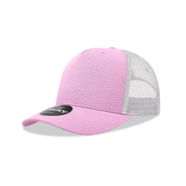 Decky 5 Panel Mid Profile Structured Cotton Blend Trucker