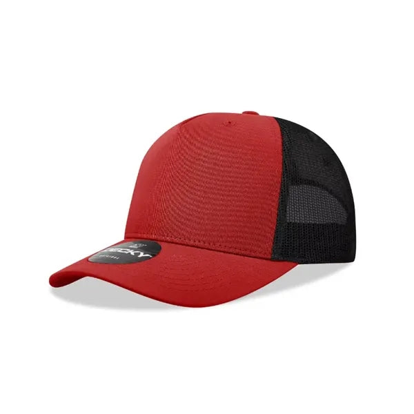 Decky 5 Panel Mid Profile Structured Cotton Blend Trucker