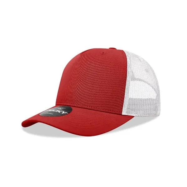 Decky 5 Panel Mid Profile Structured Cotton Blend Trucker