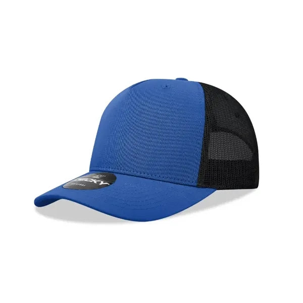 Decky 5 Panel Mid Profile Structured Cotton Blend Trucker
