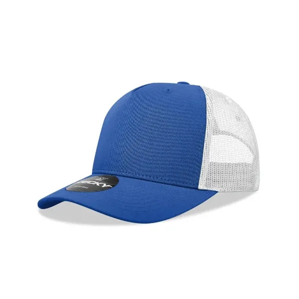 Decky 5 Panel Mid Profile Structured Cotton Blend Trucker
