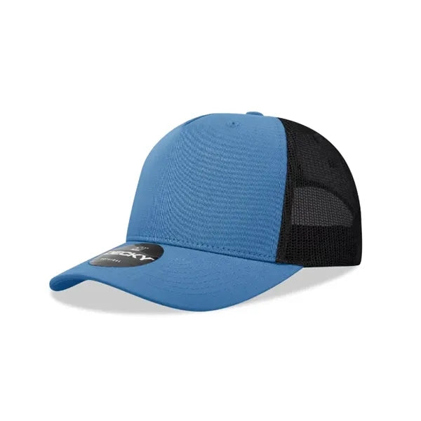 Decky 5 Panel Mid Profile Structured Cotton Blend Trucker