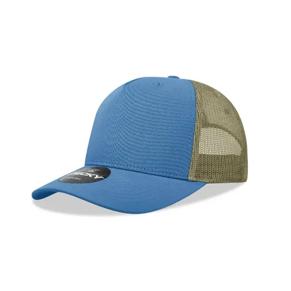 Decky 5 Panel Mid Profile Structured Cotton Blend Trucker