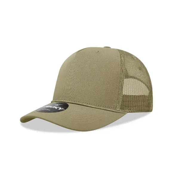 Decky 5 Panel Mid Profile Structured Cotton/Poly Trucker