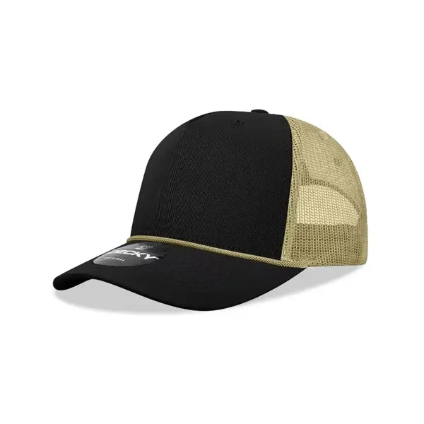 Decky 5 Panel Mid Profile Structured Cotton/Poly Trucker