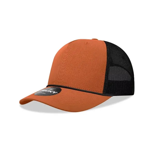 Decky 5 Panel Mid Profile Structured Cotton/Poly Trucker