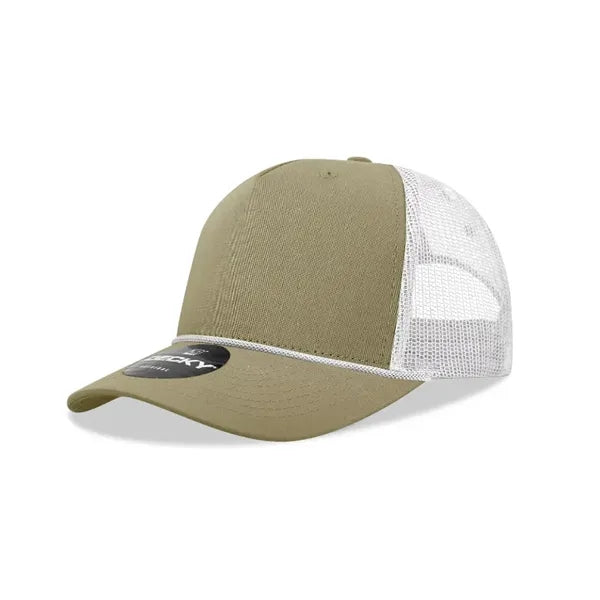 Decky 5 Panel Mid Profile Structured Cotton/Poly Trucker