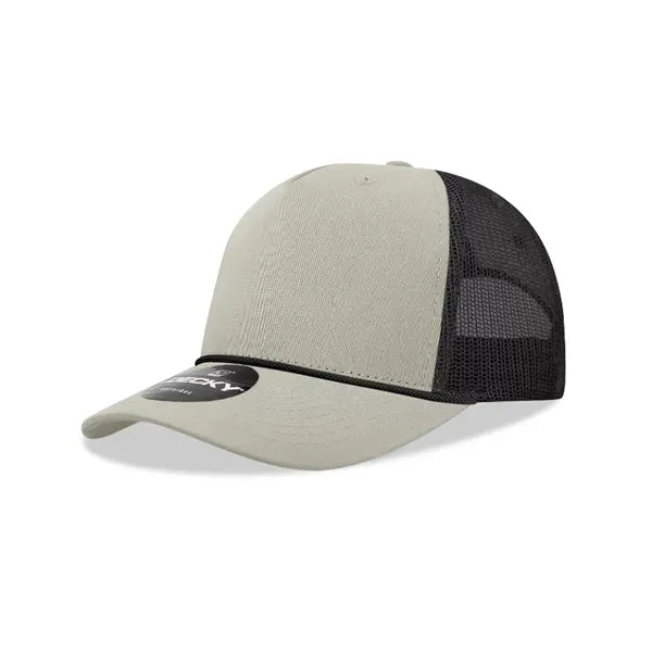Decky 5 Panel Mid Profile Structured Cotton/Poly Trucker