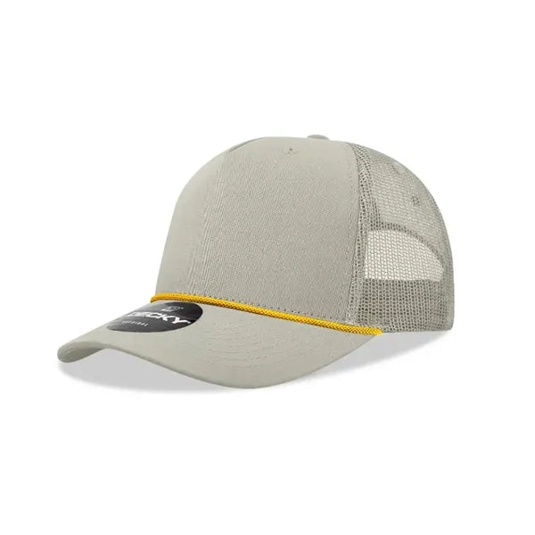 Decky 5 Panel Mid Profile Structured Cotton/Poly Trucker