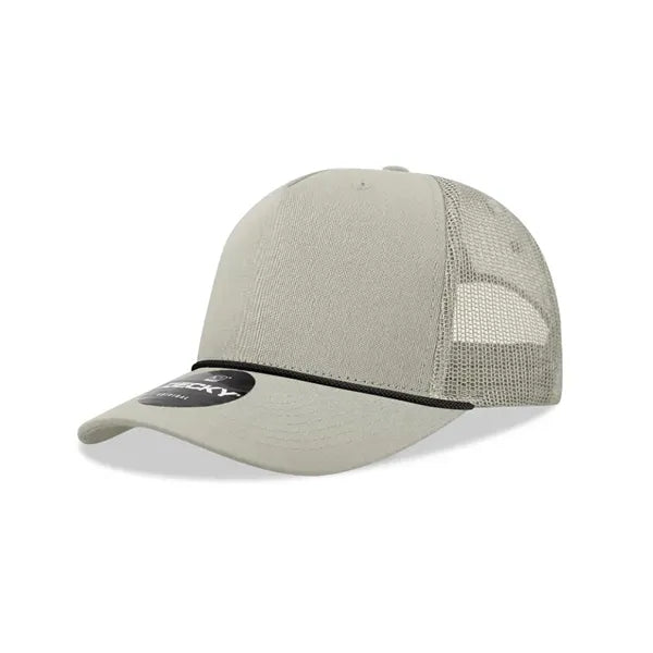 Decky 5 Panel Mid Profile Structured Cotton/Poly Trucker
