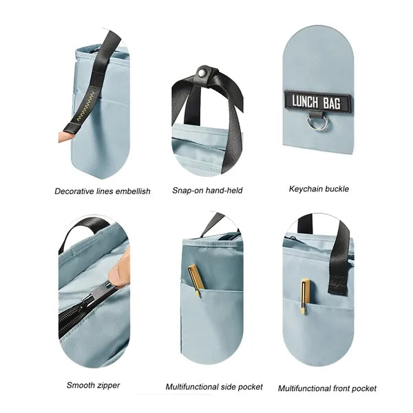 Large Insulated And Refrigerated Bag With Side Pockets