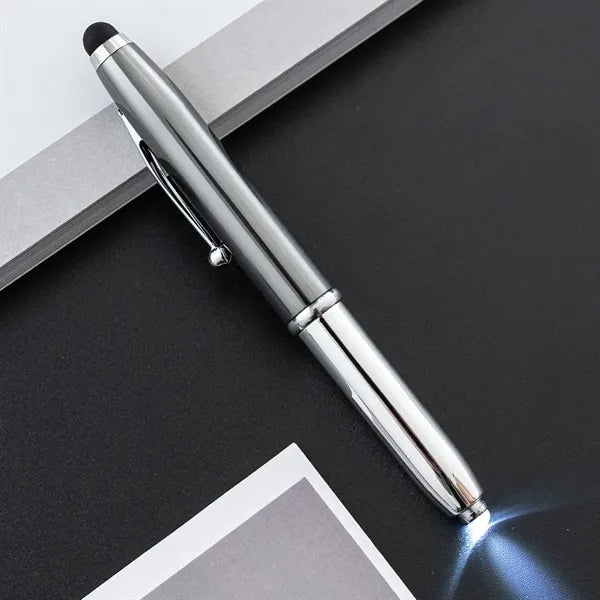 Multi-Function Capacitive Pen With Led Flashlight Ballpoint