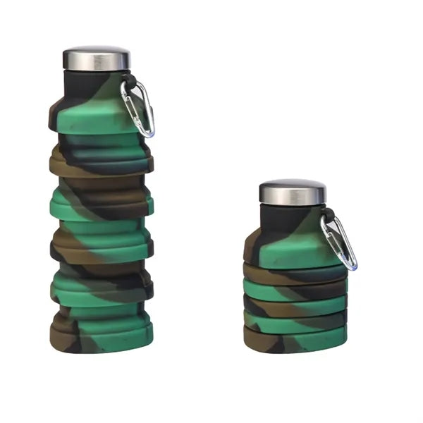 Heart-Shaped Collapsible Silicone Cup With Climbing Buckle