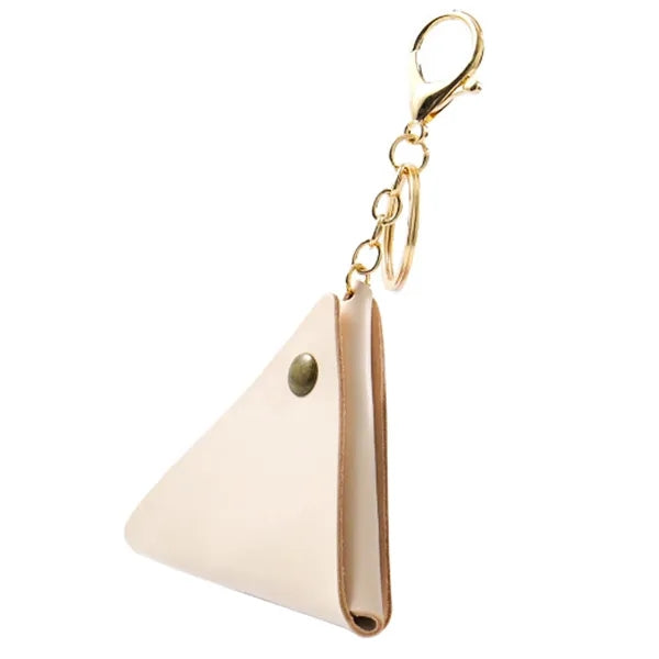 Keyring With Leather Coin Pouch