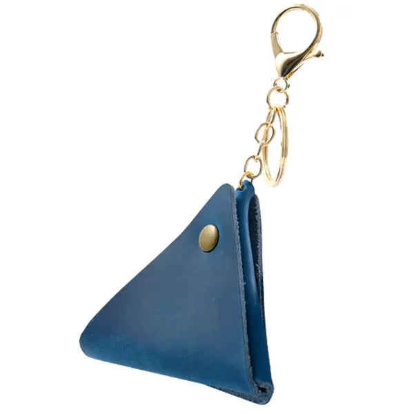 Keyring With Leather Coin Pouch