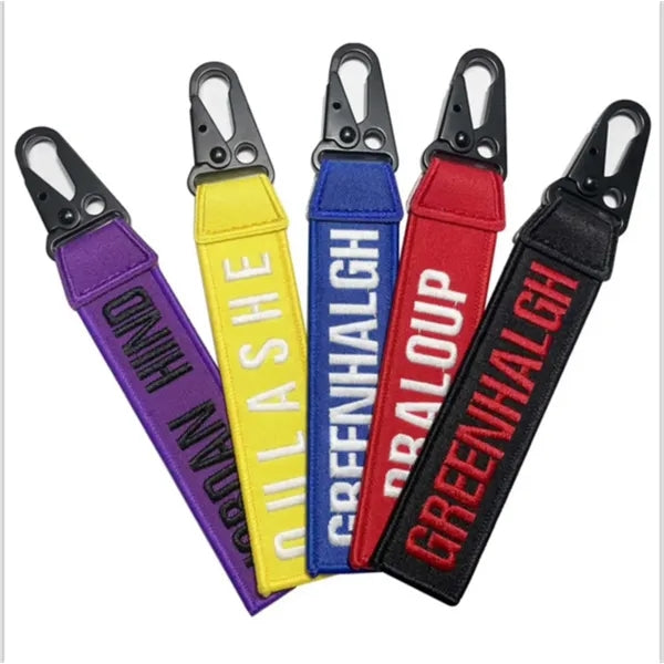 Embroidery Keychain W/Carabiner