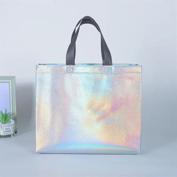 Glossy Waterproof Non Woven Tote Bag