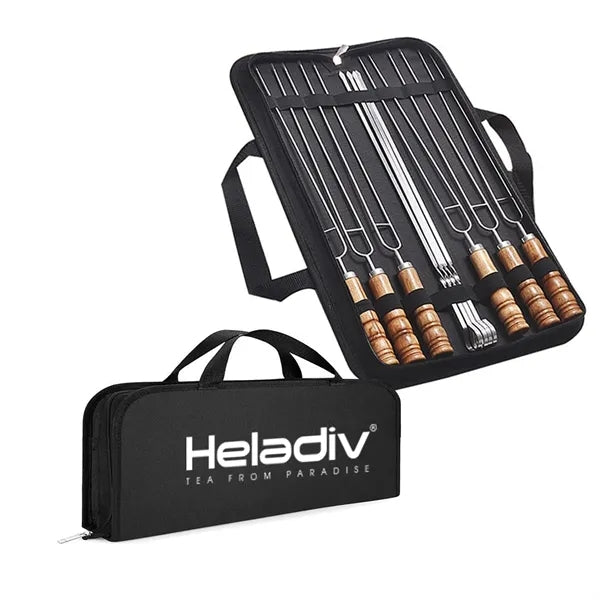 10pc Barbecue Skewers Kit