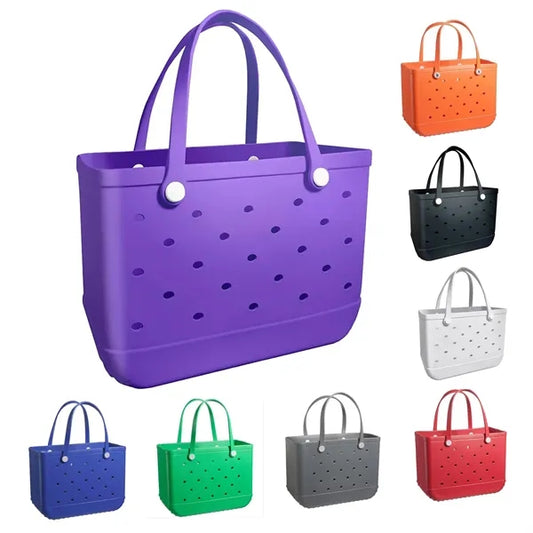 Large Rubber Beach Tote Bag