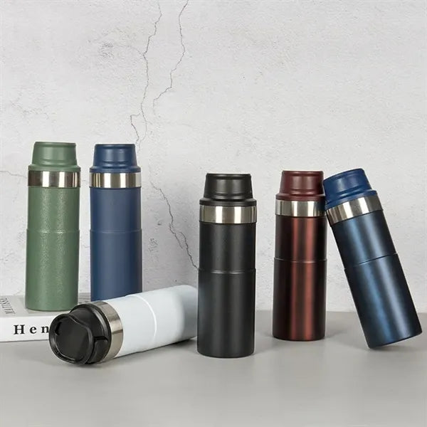 500ml Insulated Vacuum Water Bottle with Push Button Lid