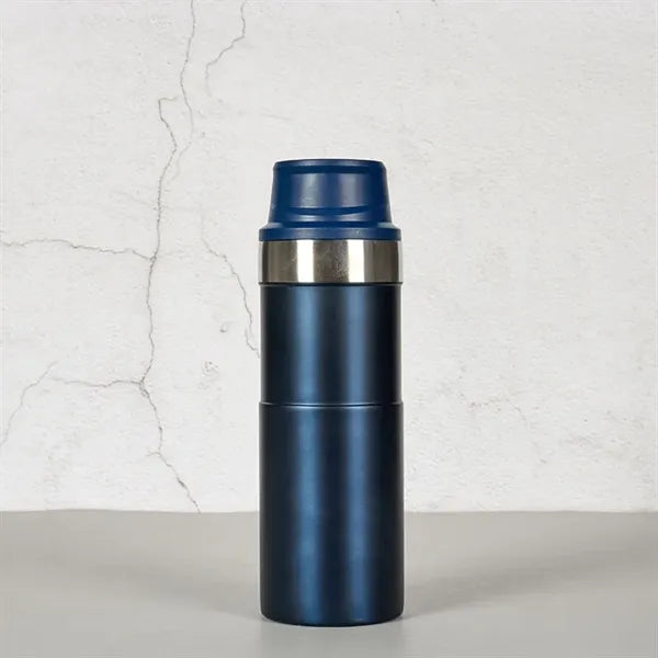 Double Layer 500ml Vacuum Water Flask with Push Button Lid