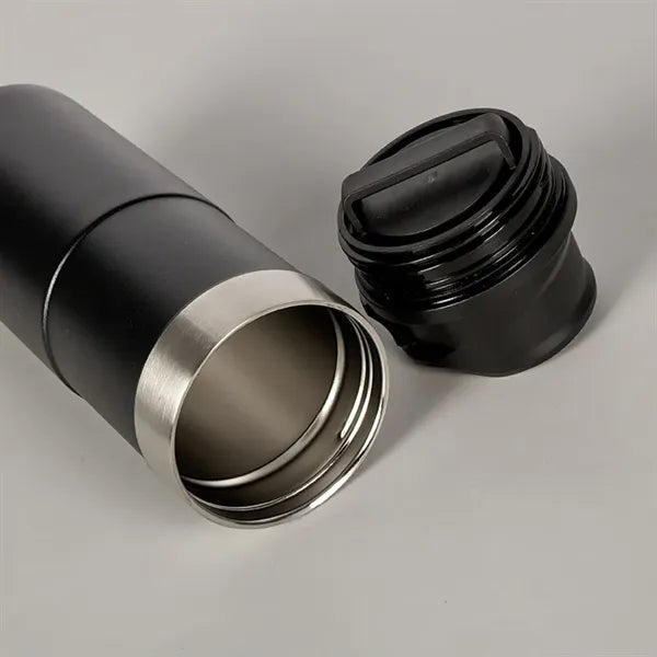 Double Layer 500ml Vacuum Water Flask with Push Button Lid