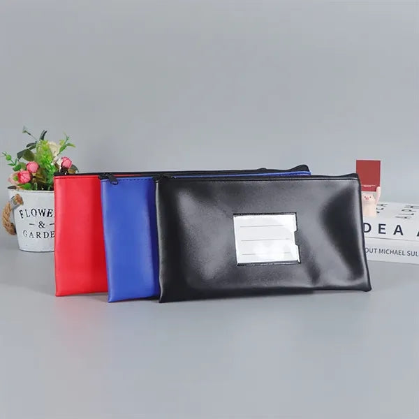 PU Leather Receipt Bag