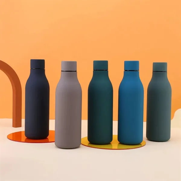 550ml Rubber Coated Stainless Steel Vacuum Cola water bottle