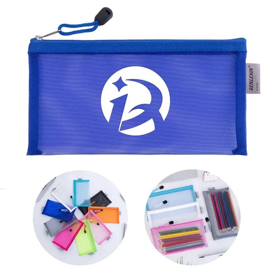 School Mesh Pencil Bag