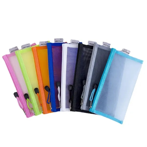 School Mesh Pencil Bag
