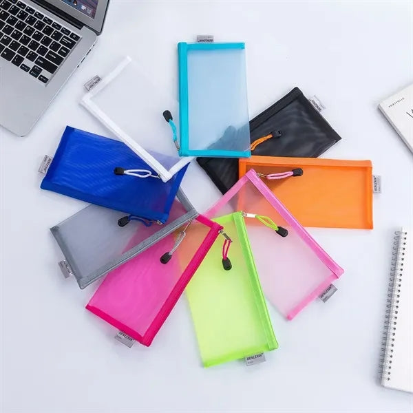 School Mesh Pencil Bag